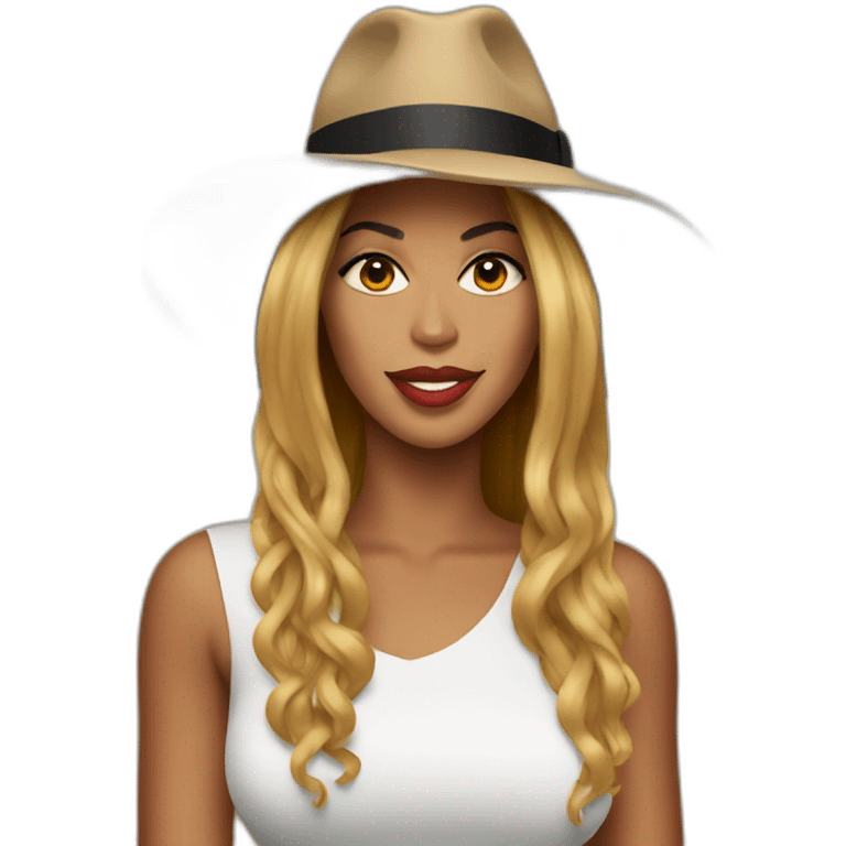 Beyonce with hat emoji