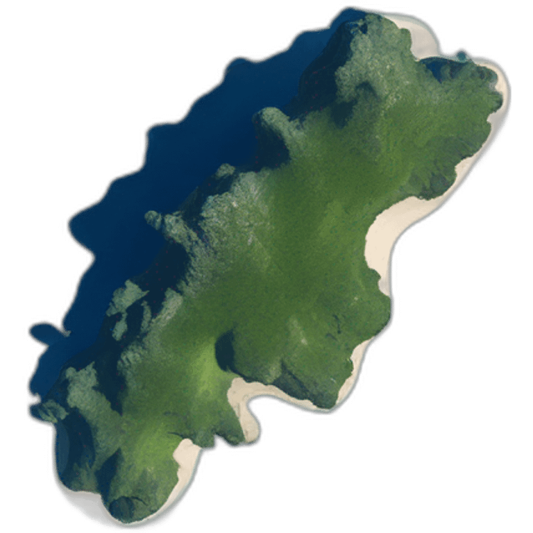 Shape Island corsica from space emoji