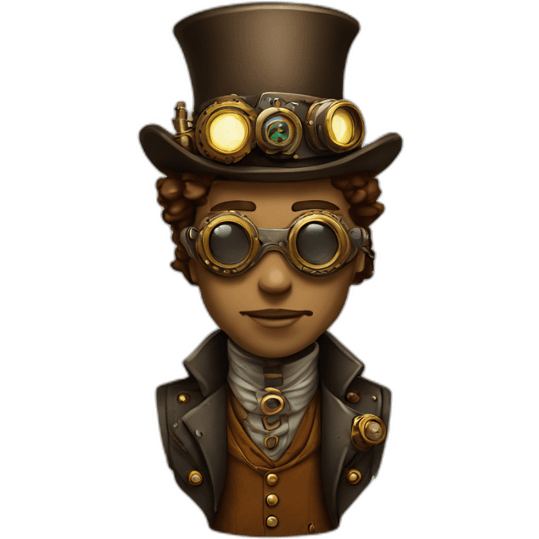 cartoon steampunk desktop emoji