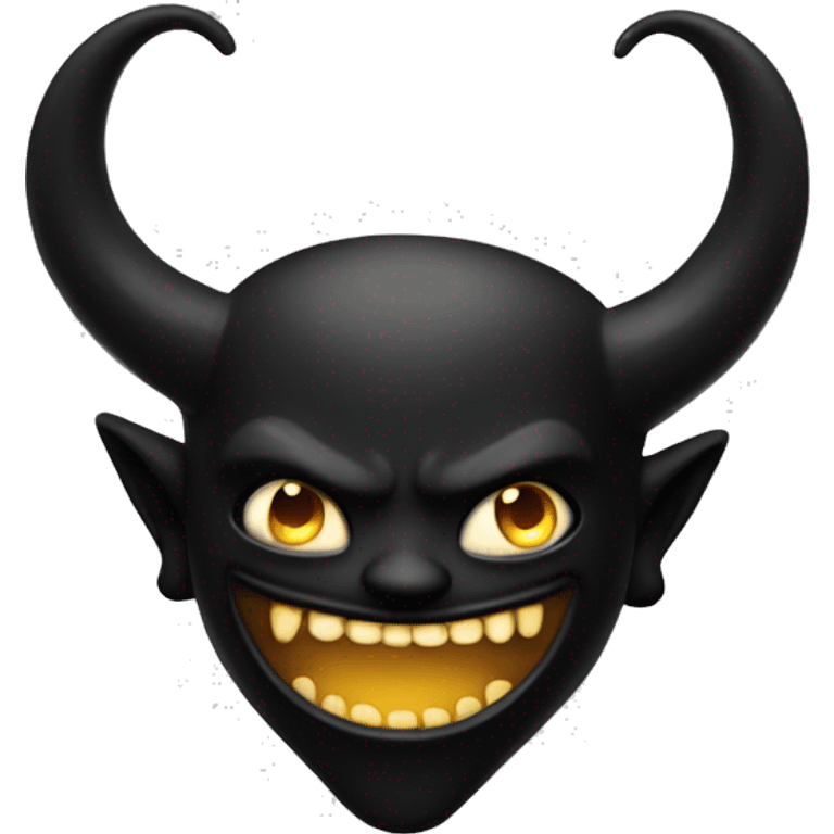 A black demon like bendy emoji