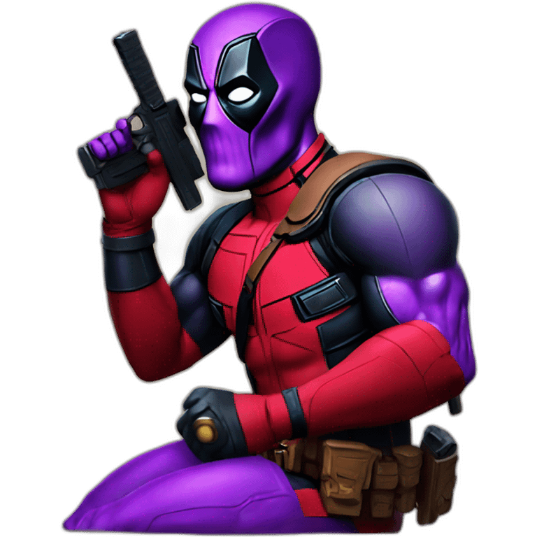 deadpool kills thanos emoji