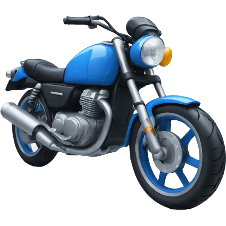 blue motorbike  emoji