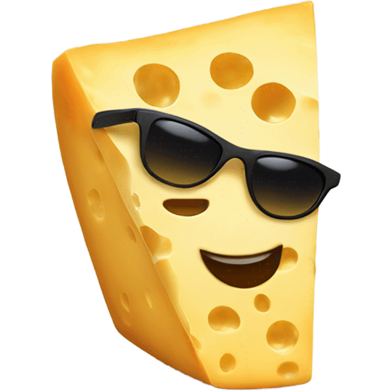 Cheese wearing shades emoji