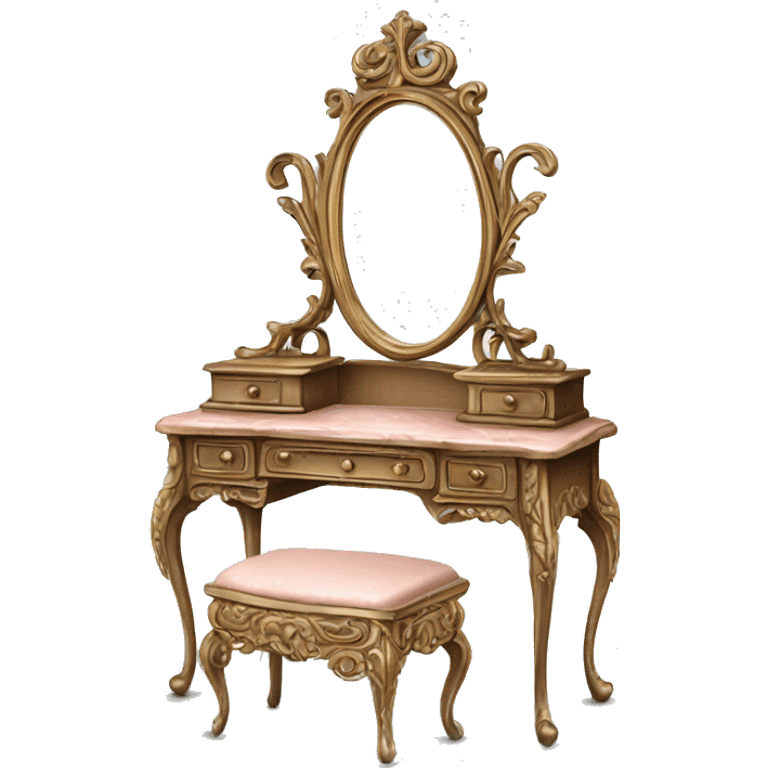 antique ornate vanity dressing table emoji