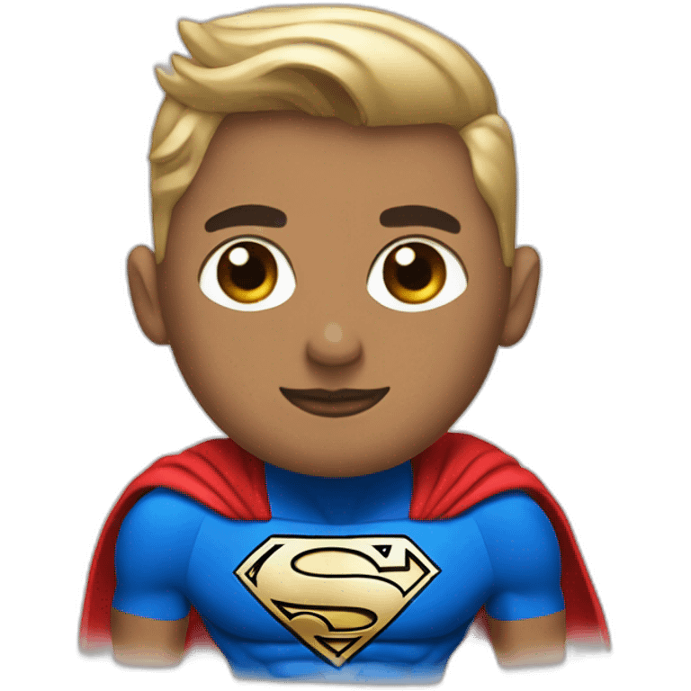 Superman wearing a tutu emoji