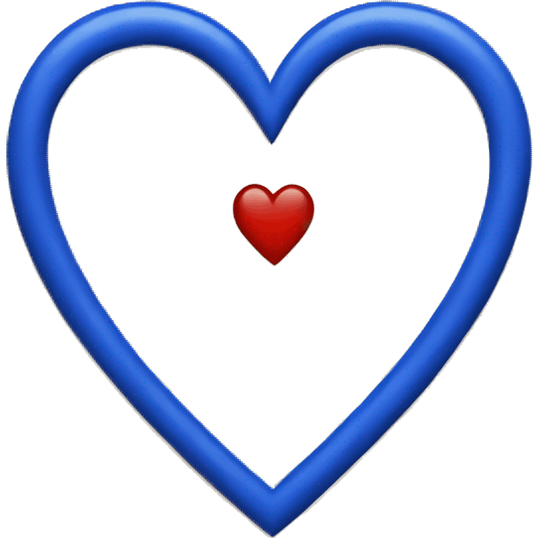 Royal blue heart emoji