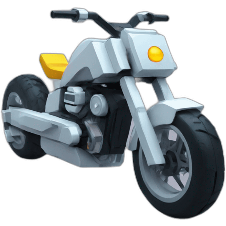 Futuristic bike 8bits emoji