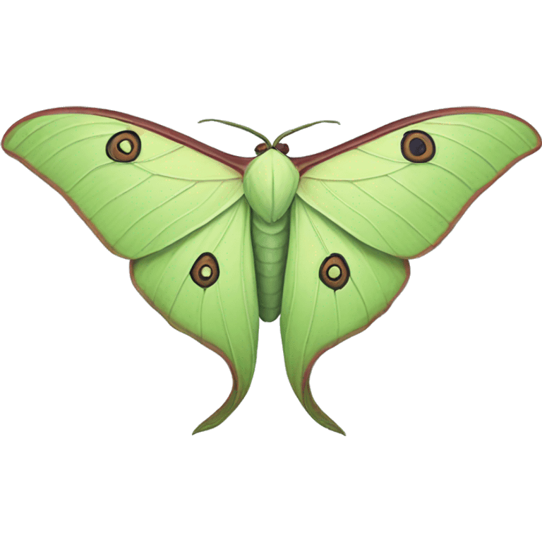 luna moth emoji