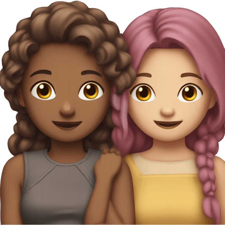 2 girls in love emoji