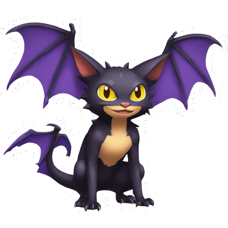 Bat-Cat-Noivern-Noibat-Litten-Pokémon Full Body emoji