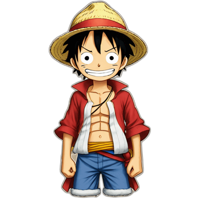 Monkey d luffy one Piece emoji