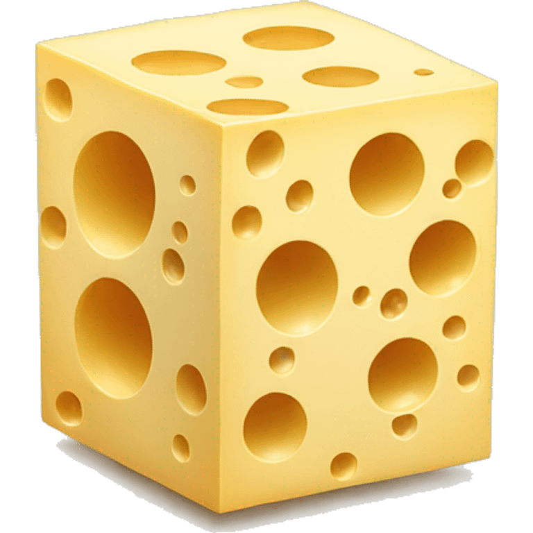 cheese cube with holes on all si emoji