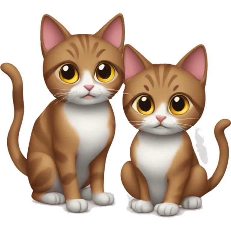 A cat couple emoji