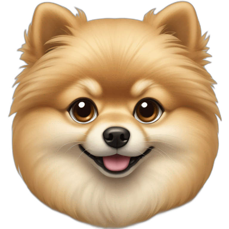 Beige Toy Pomeranian with darker snout emoji