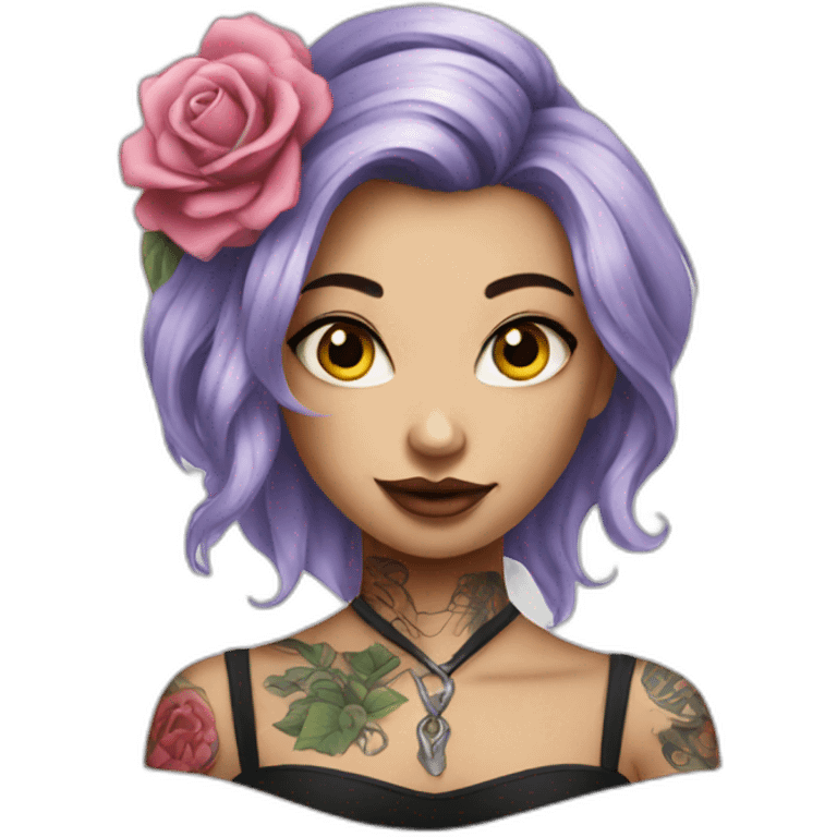 tattoo girl emoji