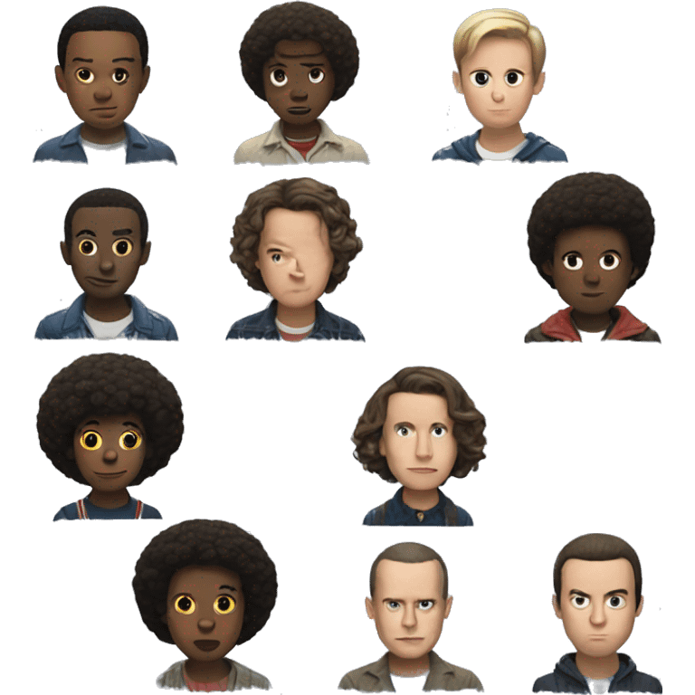 Create an emoji from Eleven Stranger Things. emoji