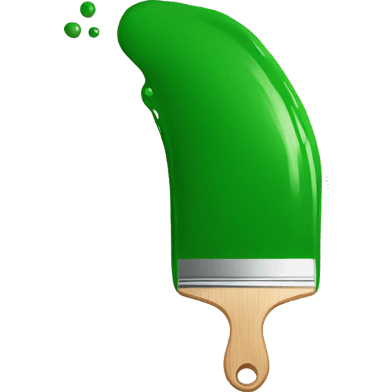 green paint emoji