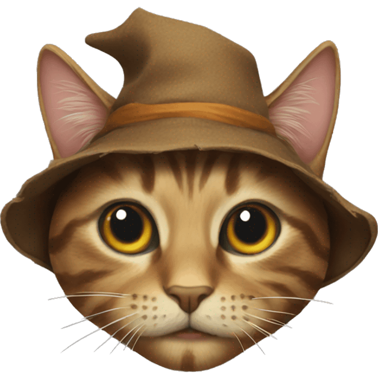 Scarecrow cat emoji