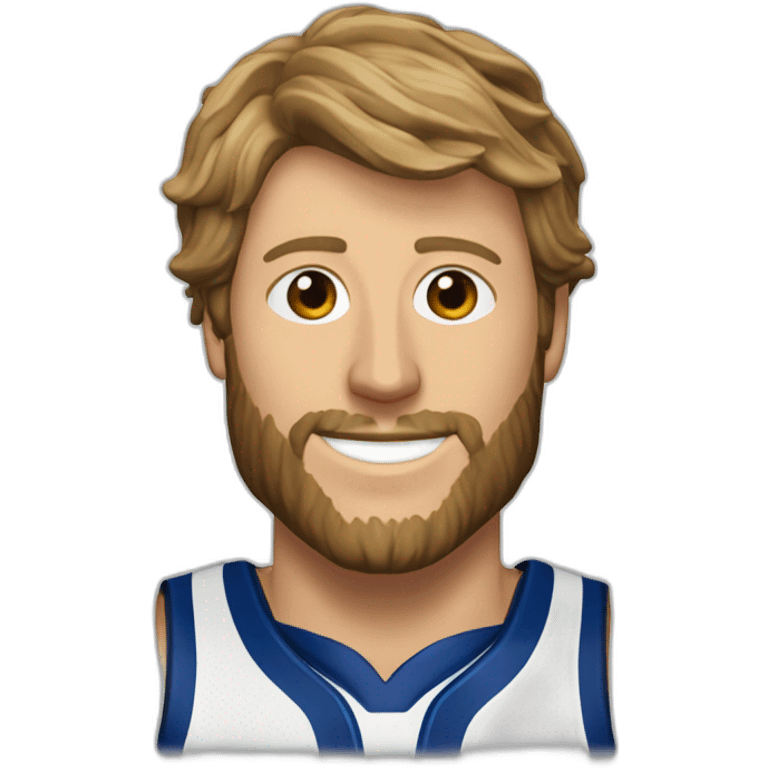 dirk nowitzki with a bud light emoji