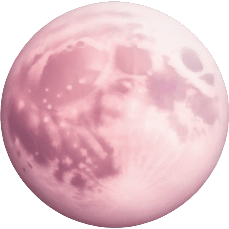 pastel pink moon emoji