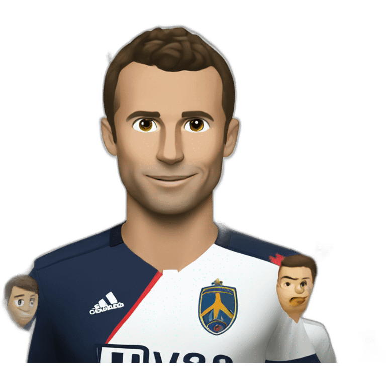 Macron sur ronaldo emoji