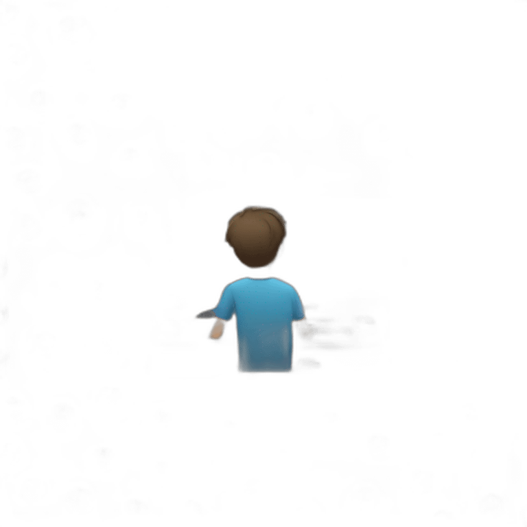 boy video editing background in computer emoji