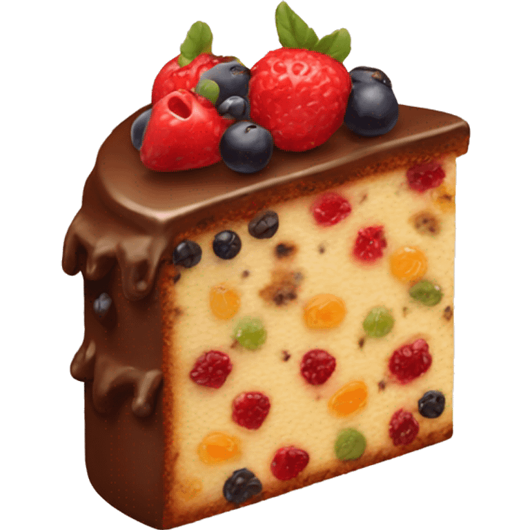 Fruit cake  emoji