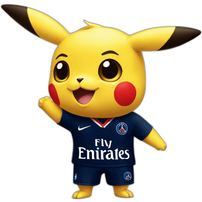 pikachu wear psg kit emoji