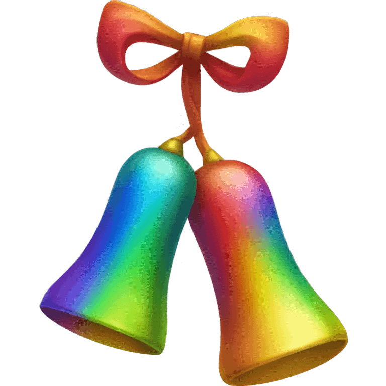 Rainbow bells emoji