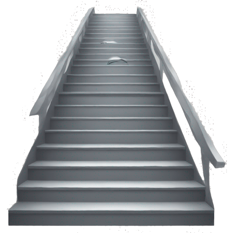 stairs with big tears emoji