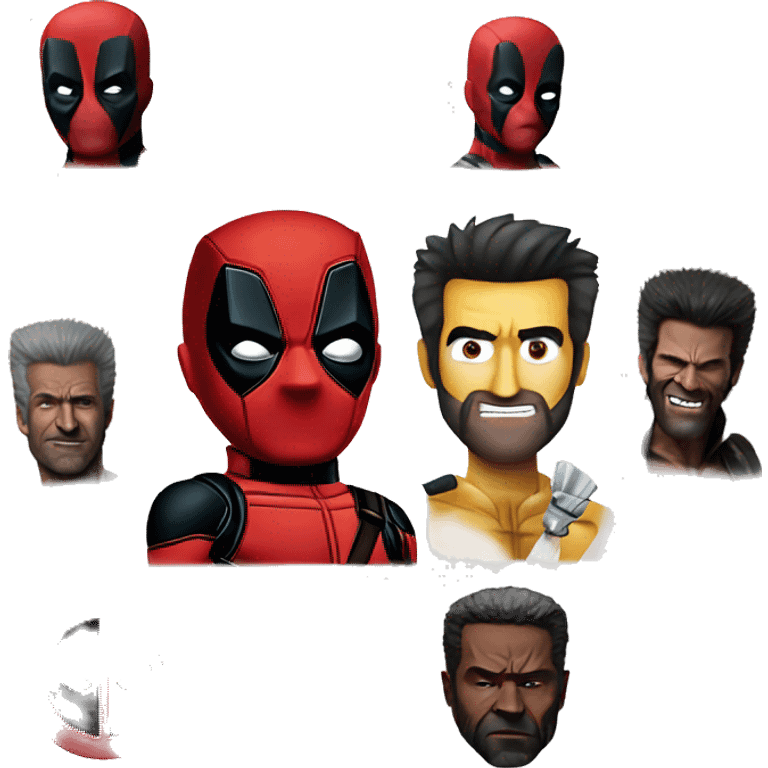 Deadpool and wolverine emoji