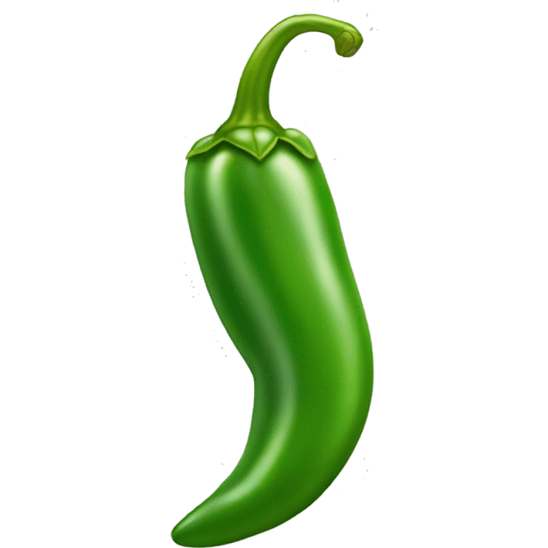 Green chili pepper emoji