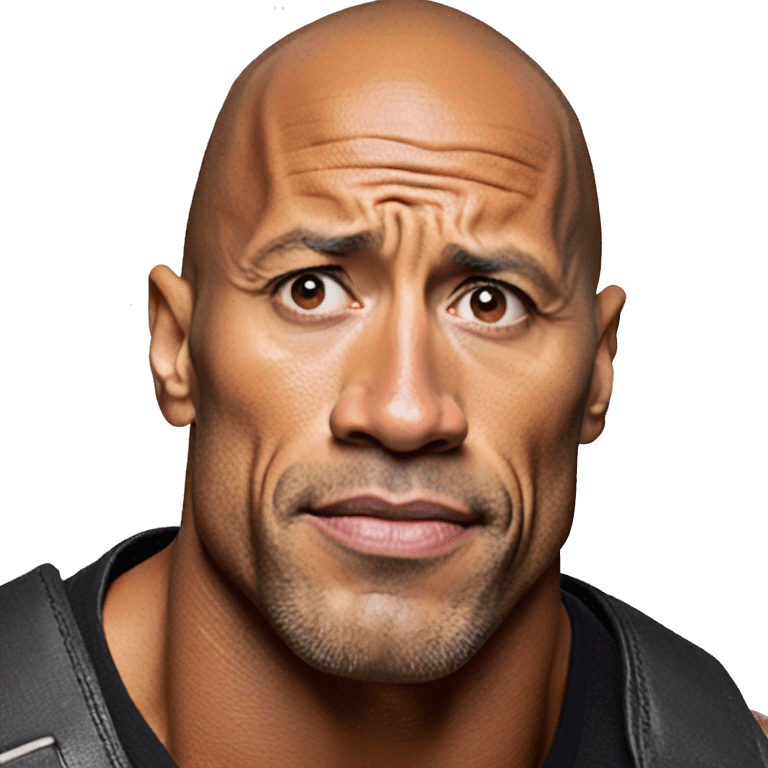 dwayne the rock johnson raised eyebrow meme emoji