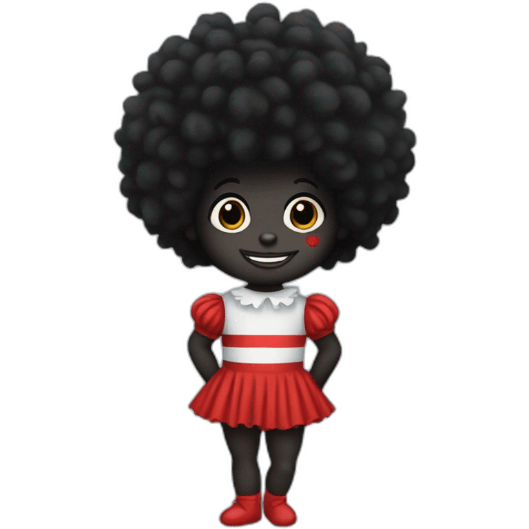 Golliwog in leotard emoji