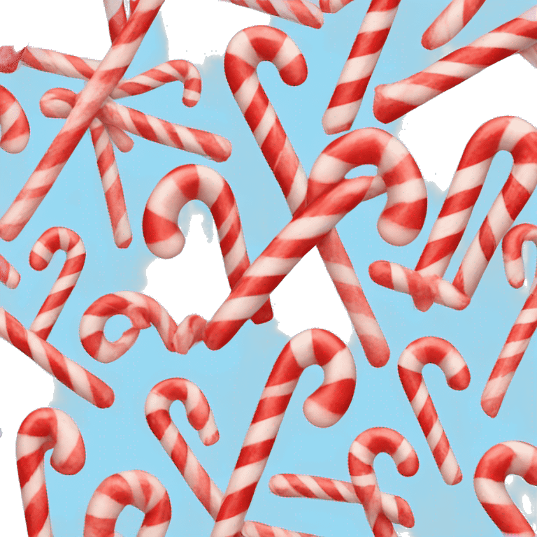 Candy cane heart emoji