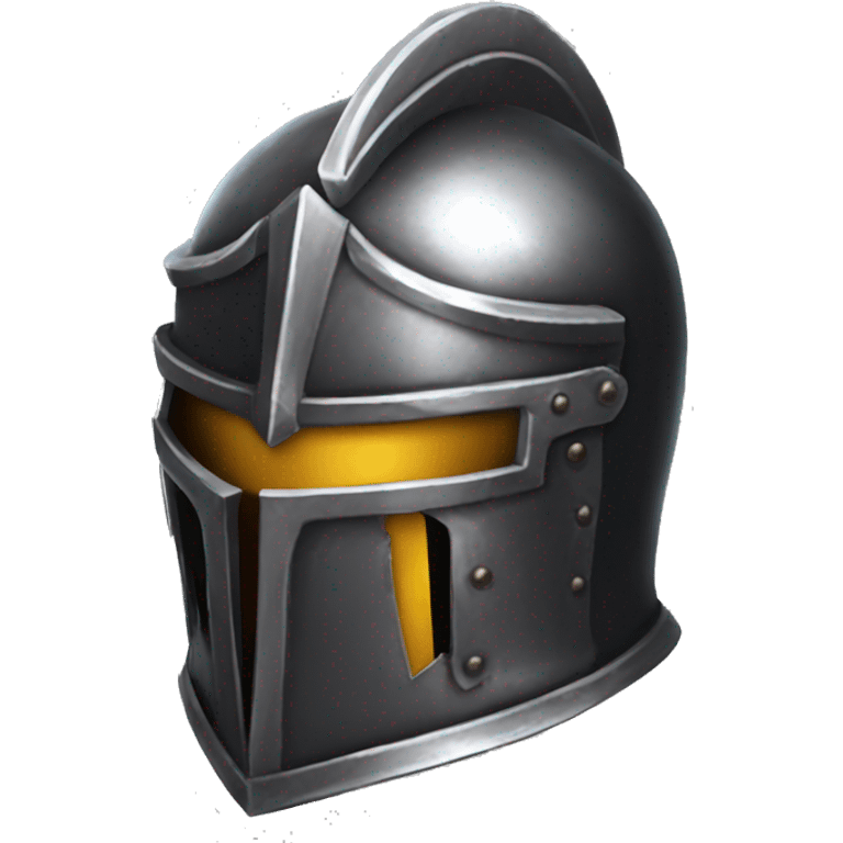 metal knight helmet with visor dark souls emoji