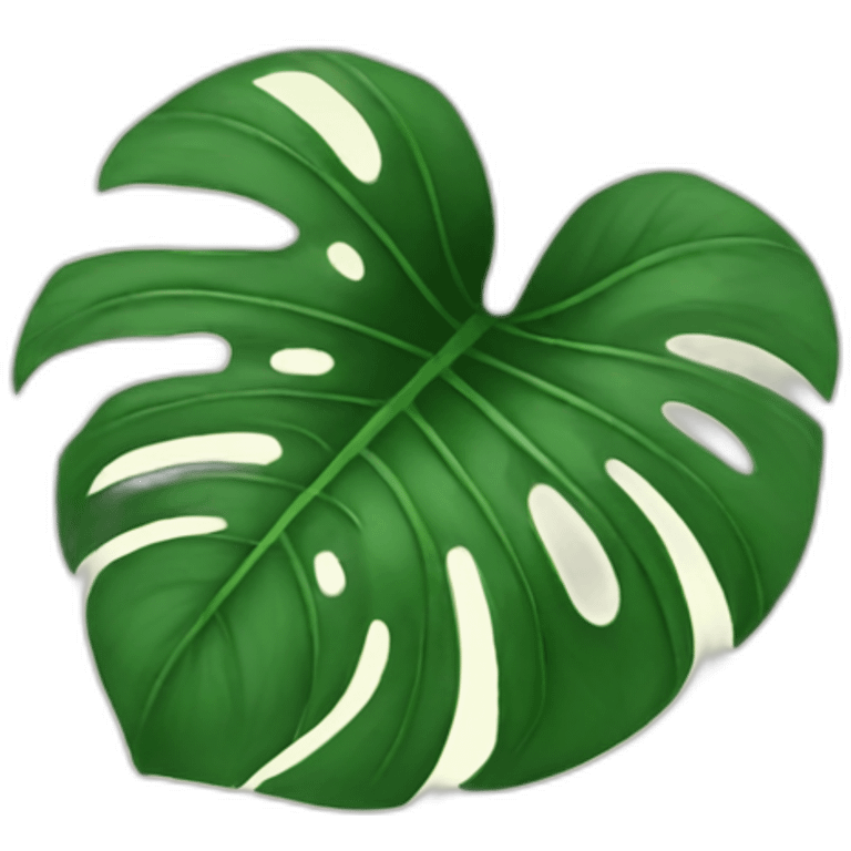 Monstera plant emoji