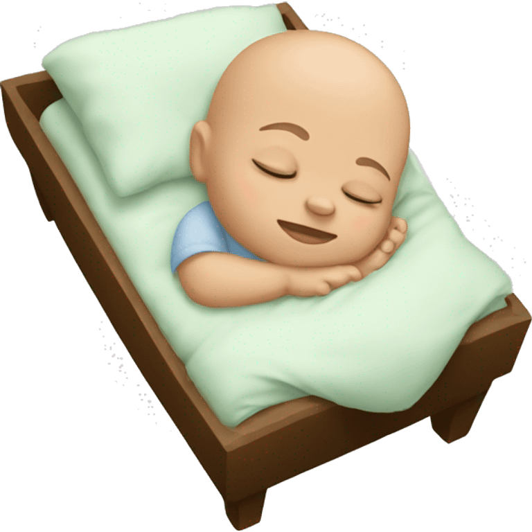 sleeping baby tall emoji