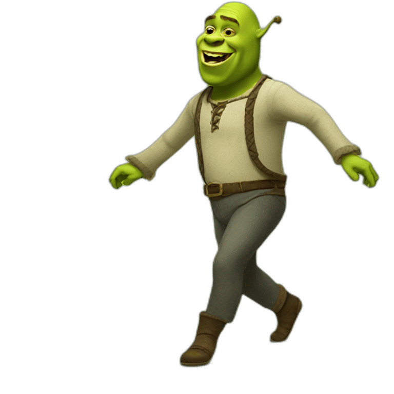 Dancing Shrek meme emoji