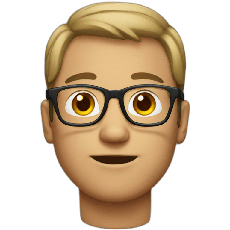 guy with glasses emoji