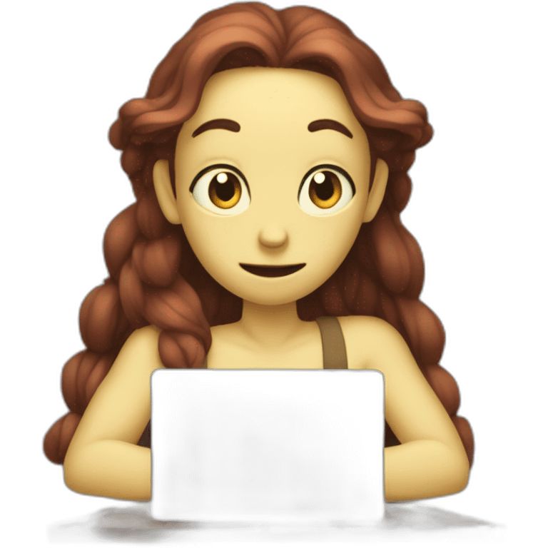 Gobelins use a laptop emoji