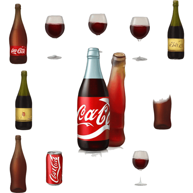 Coke and wine emoji