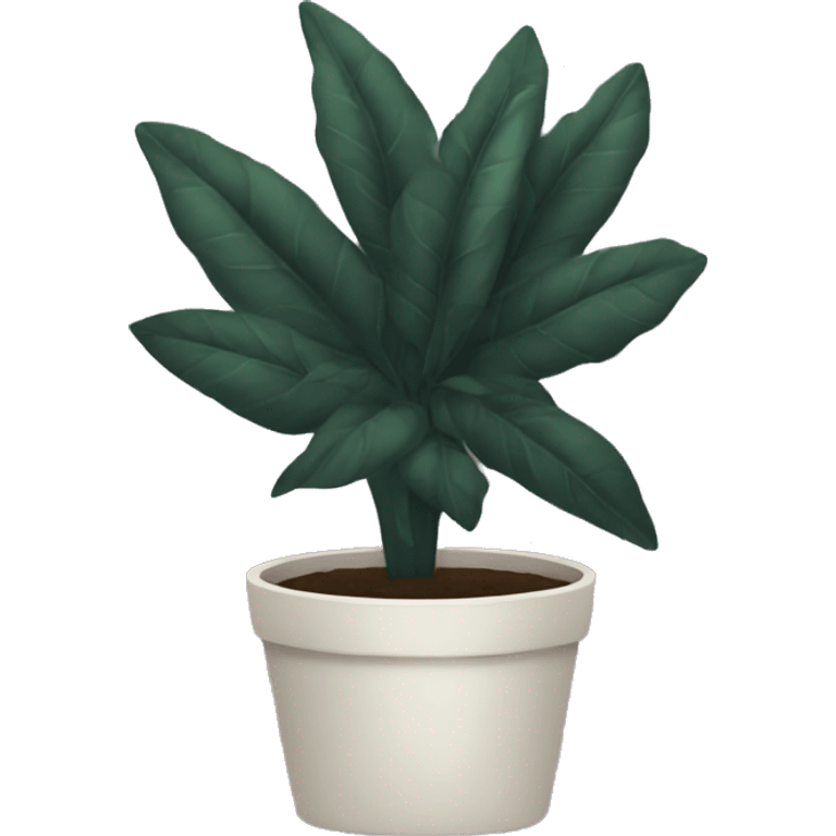 black plant emoji