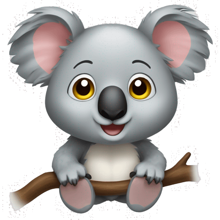 Un koala avec un cœur  emoji