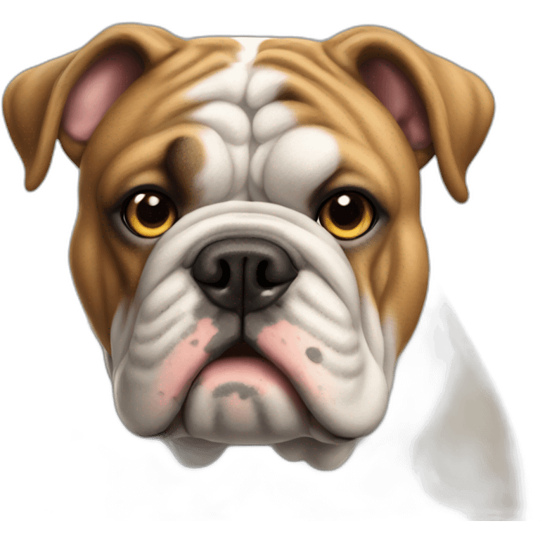 english bulldog tête emoji