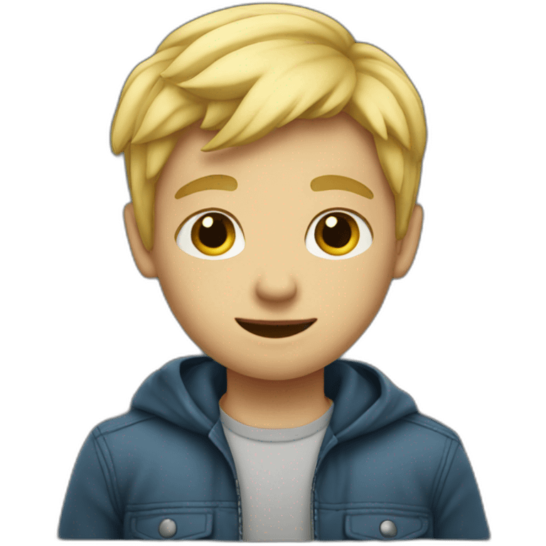 A blond boy  emoji