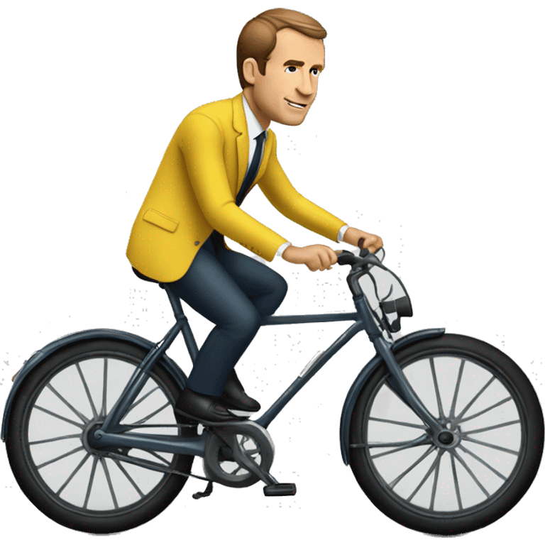 macron sur vélo emoji