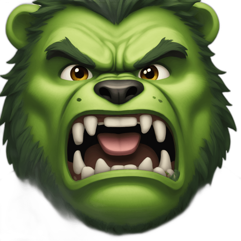 hulk werebear emoji