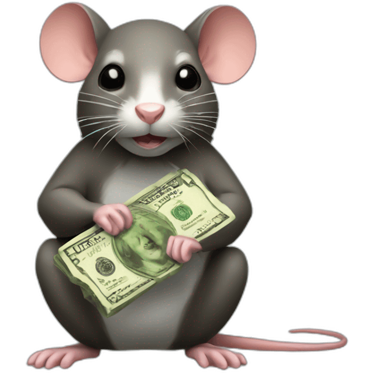 rat stingy with money emoji