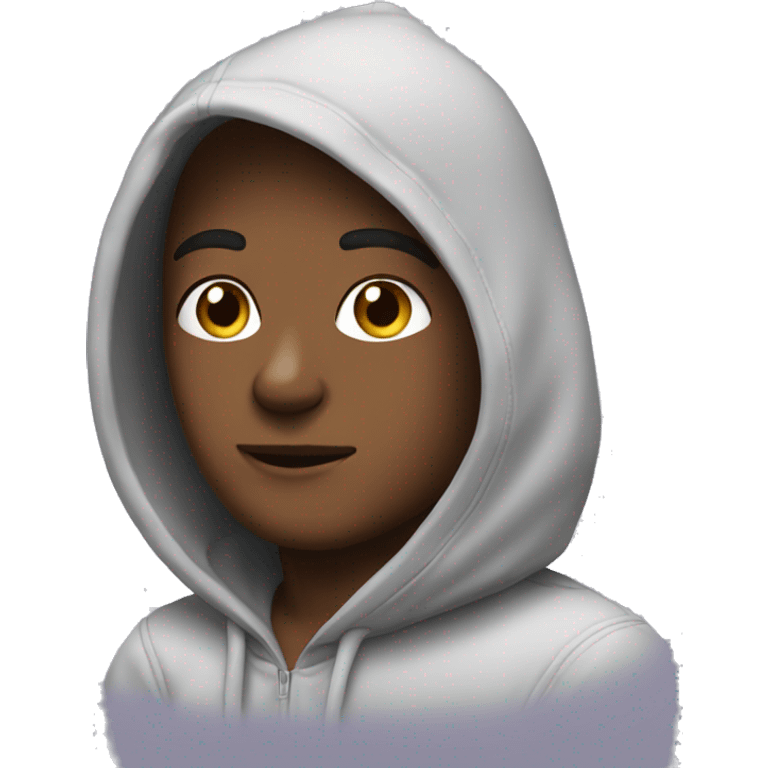 Me with hoodie emoji